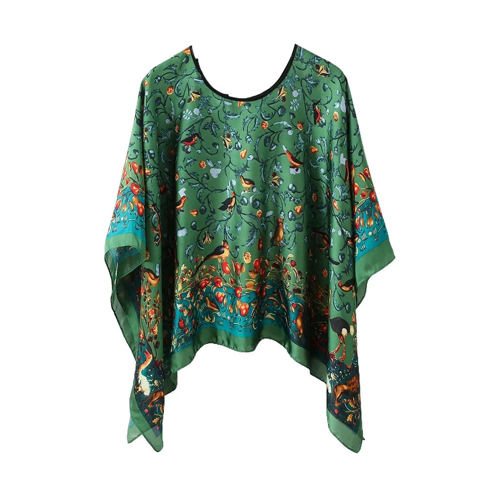 Top Scarf Print Chiffon Shawl