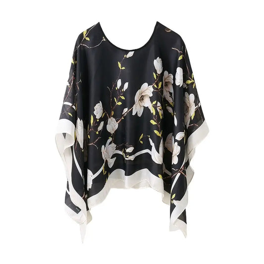 Top Scarf Print Chiffon Shawl