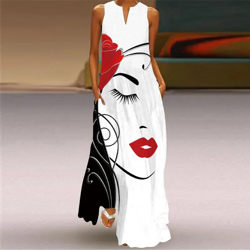 Abstract Art Print Dress