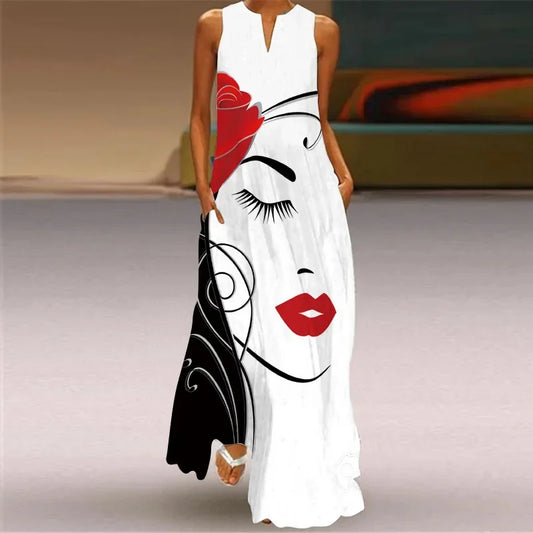 Abstract Art Print Dress
