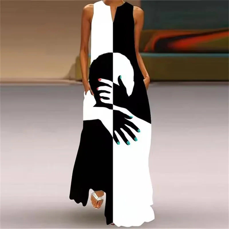 Abstract Art Print Dress