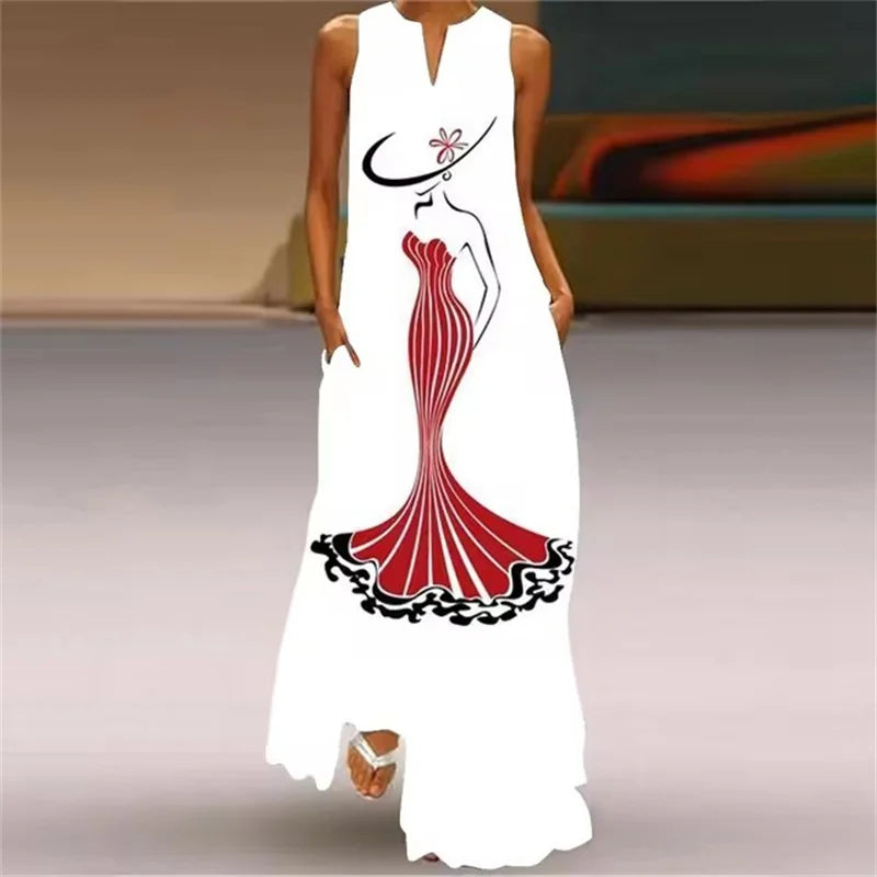 Abstract Art Print Dress