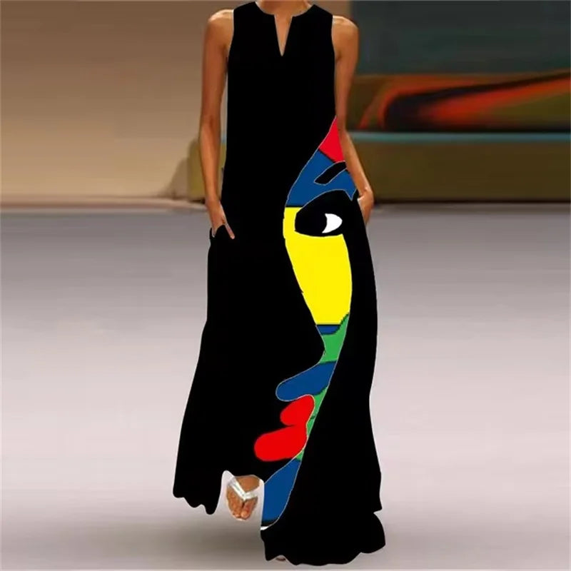 Abstract Art Print Dress