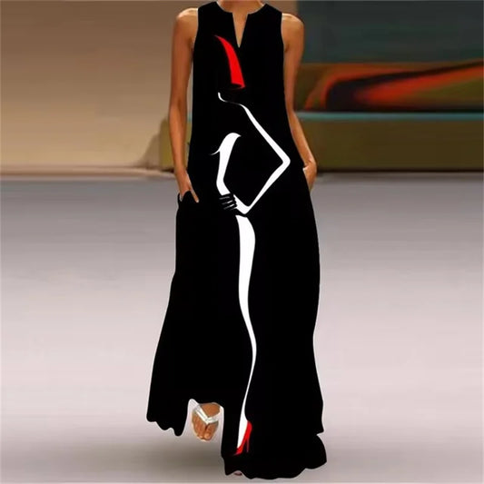 Abstract Art Print Dress